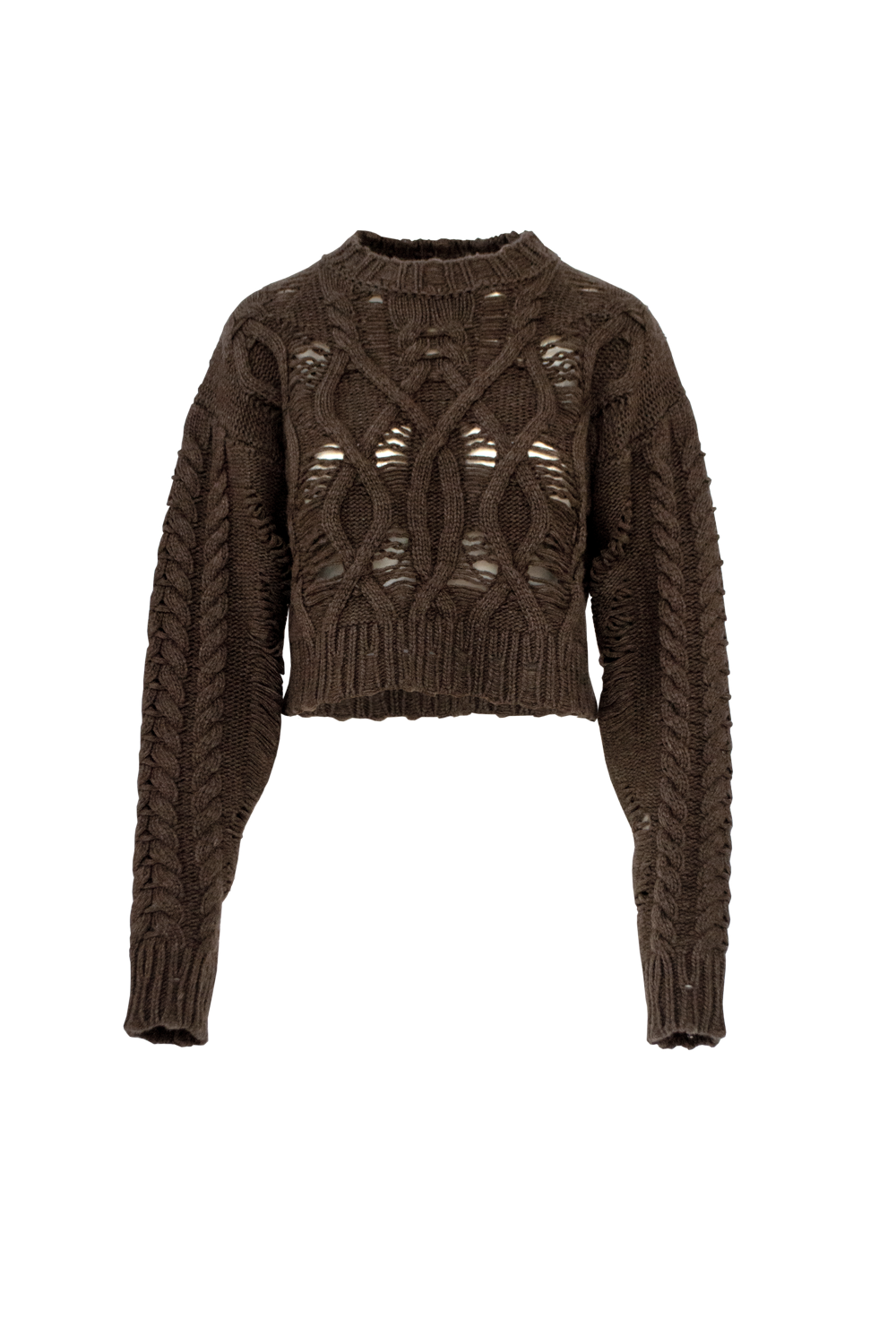 Cropped Cable Sweater — Aisling Camps